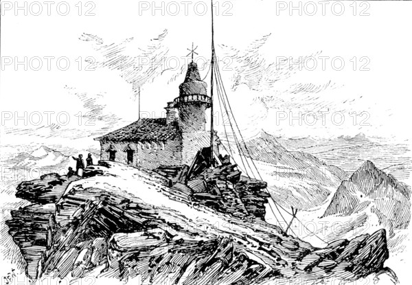 The highest observatory in Europe, on the summit of the Sonnblick, 1890. Creator: Unknown.