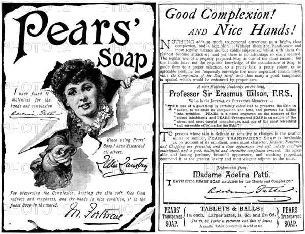 Advertisement for Pears’ Soap, 1890. Creator: Unknown.