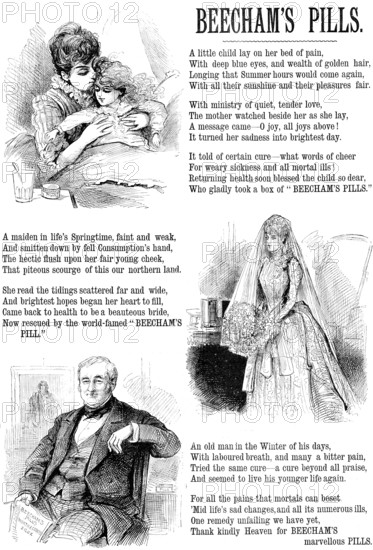 Advertisement for Beecham’s Pills, 1890. Creator: Unknown.