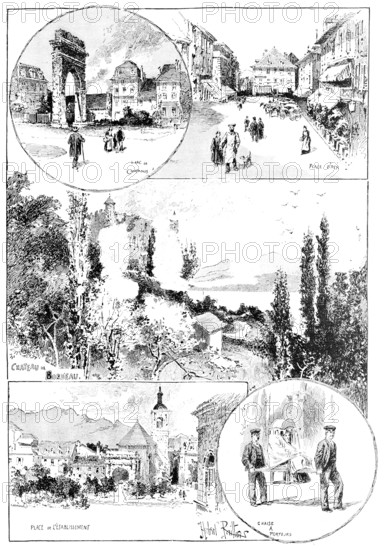 Aix-Les-Bains and its neighbourhood, visited by the Queen, 1890. Creator: Carl Hentschel.