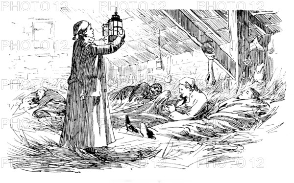 The Easter Volunteer Manoeuvres: quartered with the rats, 1890. Creator: Unknown.