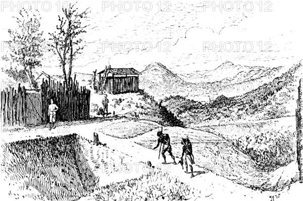 The Lushai Expedition: view eastward from Fort Langleh, 1890. Creator: Unknown.