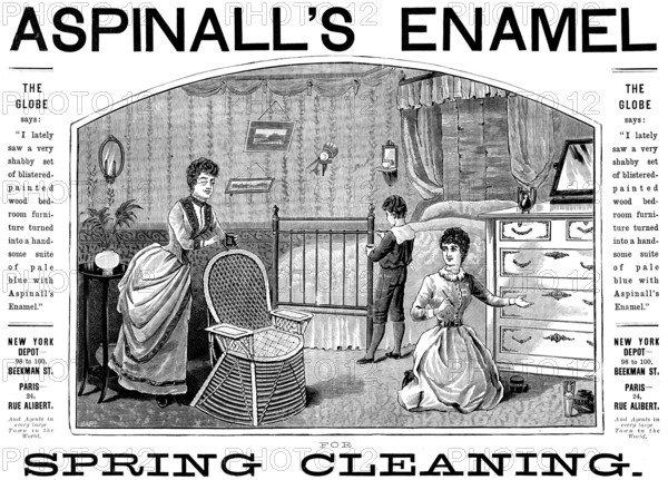Advertisement for Aspinall’s Enamel, 1890. Creator: Unknown.