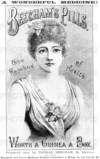 Advertisement for Beecham’s Pills, 1890. Creator: Unknown.