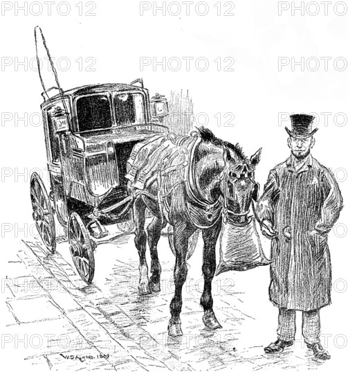 Sketches of London Cabs and Cabmen: a Growler, 1890. Creator: Unknown.