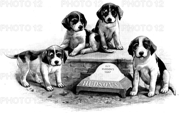 Advertisement for Hudson’s Soap, 1890. Creator: Unknown.