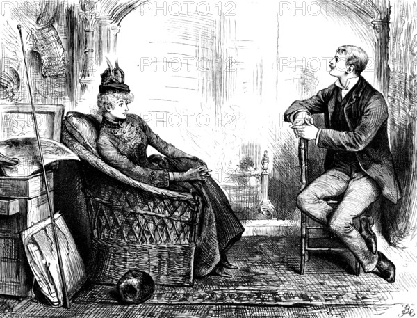 If you are the cleverest man in London, you are also the most heartless, 1890.  Creator: R. Taylor.