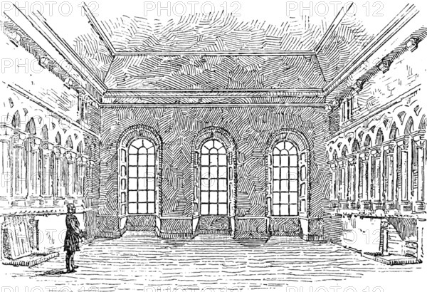 Proposed restoration of the Chapter House, Durham Cathedral..., the Chapter House as it is, 1890. Creator: Unknown.