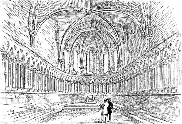 Proposed restoration of the Chapter House, Durham Cathedral.., the Chapter House as it will be, 1890 Creator: Unknown.