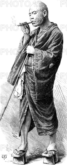 Street sketches in Tokio, Japan: Amma (shampoo rubber at hot baths), 1890. Creator: Unknown.