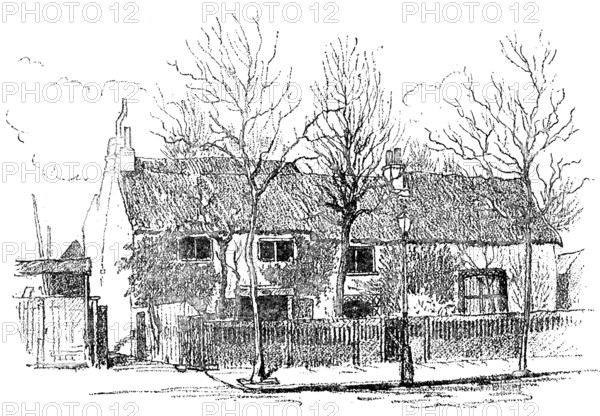 The Cottage of Miles Syndercombe, at Shepherd’s Bush Green, about to be demolished: front view, 1890 Creator: Unknown.