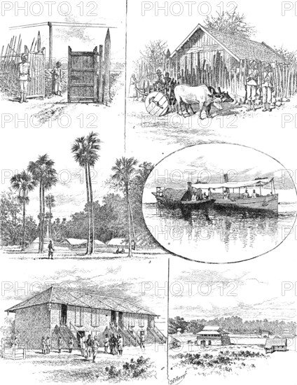 Sketches of the Burmese Military Police, 1890. Creator: Unknown.