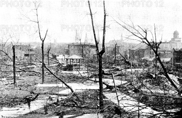 The Cyclone at Louisville, Kentucky, United States: Baxter Park, 1890. Creator: Unknown.