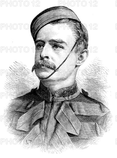 Captain F. E. Younghusband, King’s Dragoon Guards, Gold Medallist, Royal Geographical Society, 1890. Creator: R. Taylor.