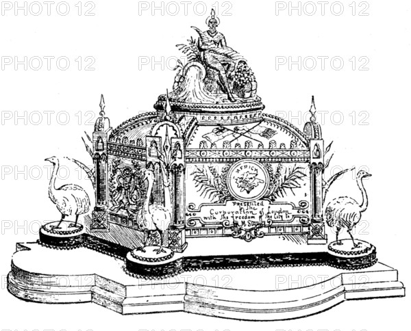 Casket of Freedom of City of London presented to Mr. Stanley, 1890. Creator: Unknown.