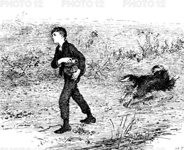 Oliver Twist, J. Sant, R.A. - Royal Academy, 1890.  Creator: Carl Hentschel.