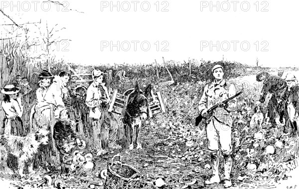 Sketches from the Picture Exhibitions: "The Squire", J. R. Reid - Royal Academy, 1890.  Creator: Carl Hentschel.