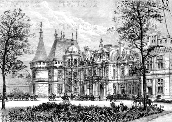 Arrival of the Queen at Waddesdon Manor, 1890. Creator: Unknown.