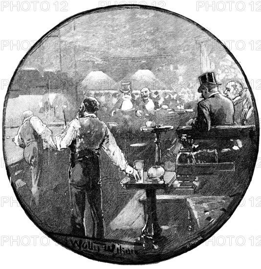 The Billiard-Room, Carlton Club, 1890. Creator: R. Taylor.