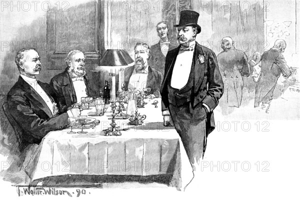 The Dining-Room, Carlton Club, 1890. Creator: R. Taylor.