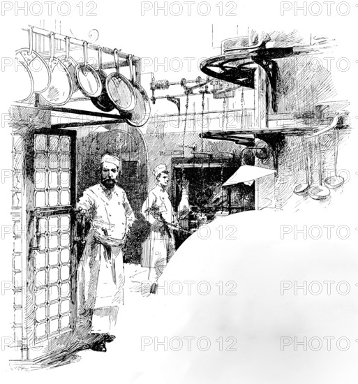 The Kitchen, Carlton Club, 1890. Creator: Unknown.