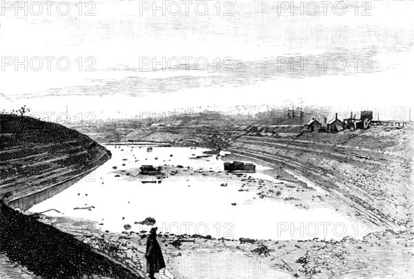 Progress of the Manchester Ship Canal works: finished cutting at Weaste, 1890. Creator: Unknown.