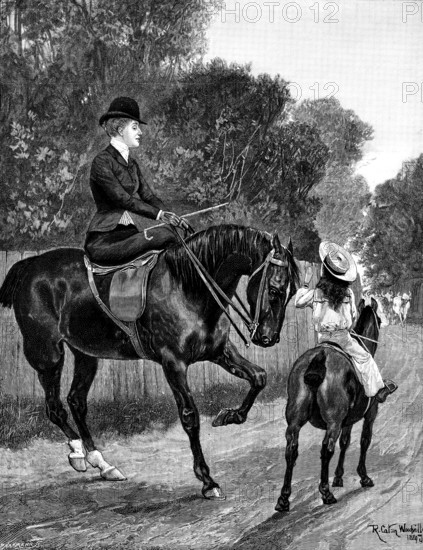 Her Protector, by R. C. Woodville, 1890.  Creator: P Naumann.