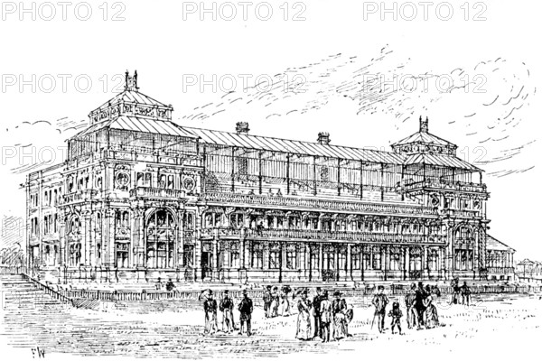 The new pavilion at Lord’s Cricket Ground, 1890. Creator: Unknown.