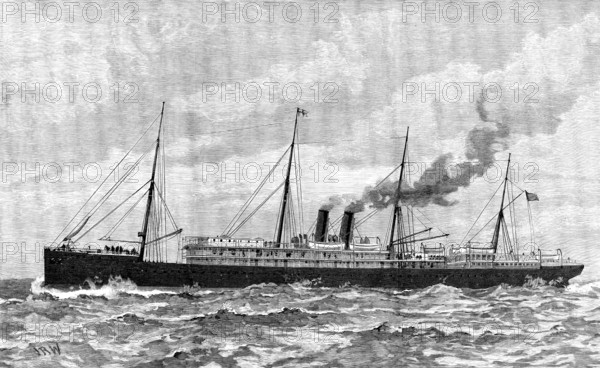 The Pacific Steam Navigation Company’s ship Orotava, 1890. Creator: Unknown.