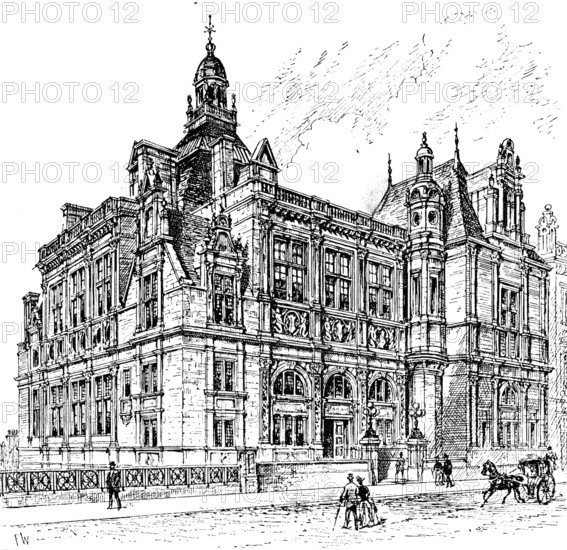 The new public library, Edinburgh, 1890. Creator: Unknown.