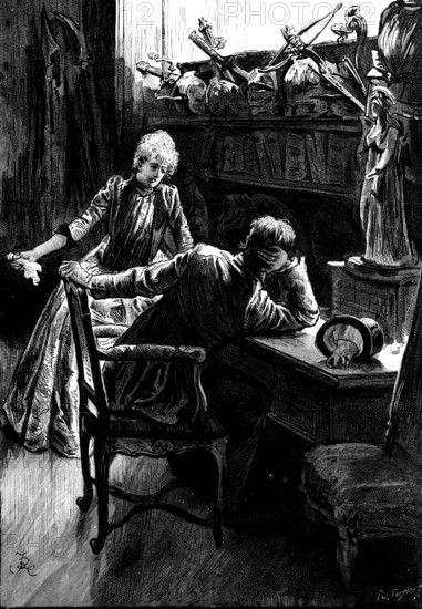 Is it not time, she asked, "that this should cease?", 1890.  Creator: R. Taylor.