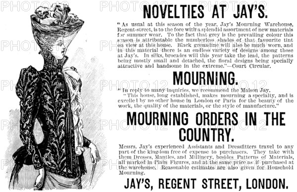 Advertisement for Novelties at Jay’s, 1890. Creator: Unknown.