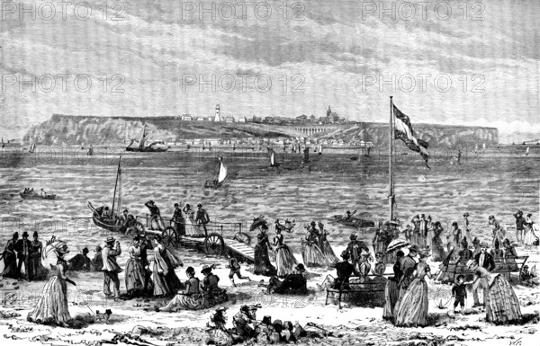 Heligoland, the island to be ceded to Germany, 1890. Creator: Unknown.