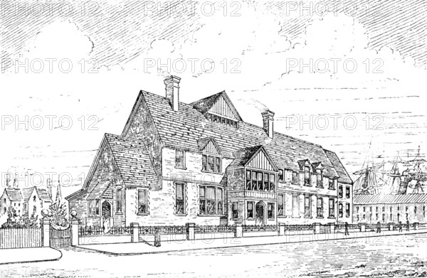 The Seamen’s Hospital, Victoria and Albert Docks..., 1890. Creator: Unknown.