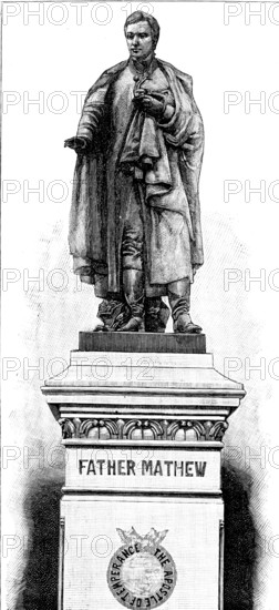 Father Mathew’s statue at Cork, by J. H. Foley, R.A., 1890. Creator: Unknown.