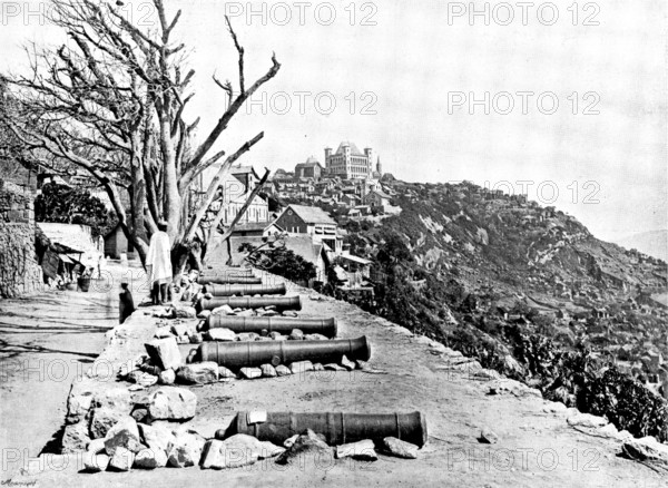 The Troubles in Madagascar: the battery at Ambodinandohalo, 1895. Creator: George Meisenbach.