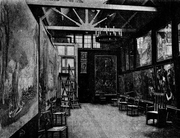 Sir E. Burne-Jones's studio, 1895. Creator: Unknown.