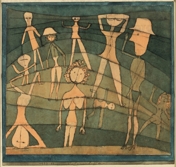 Open-Air Sport, 1923. Creator: Paul Klee.