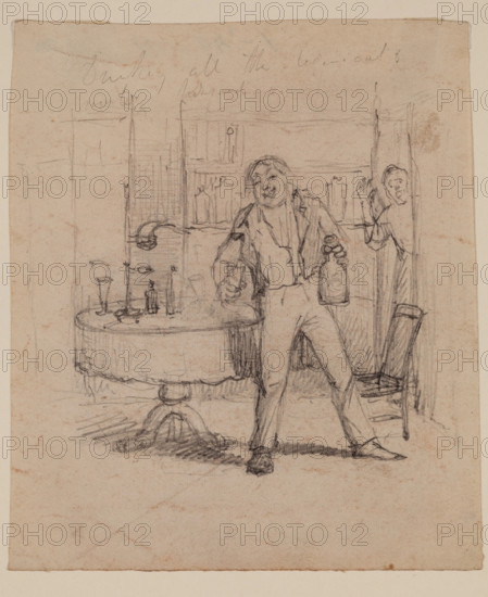 A Taste for Chemistry, c1820-1865. Creator: David Claypoole Johnston.