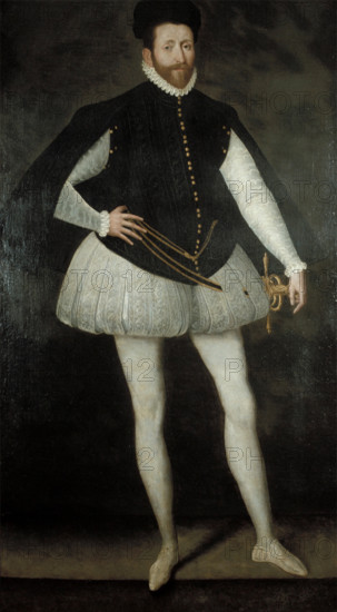A Nobleman of the Valois Court, 16th century. Creator: School of Francois Clouet.