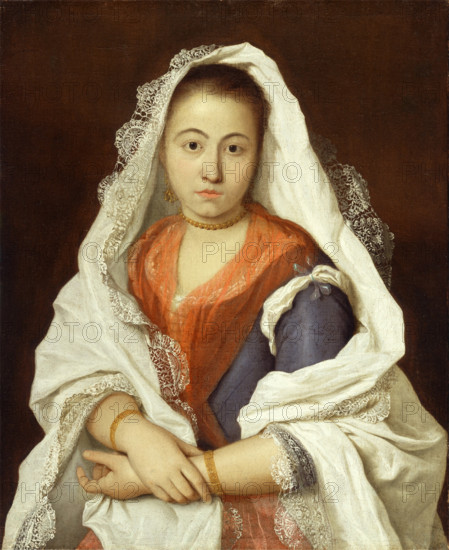 Portrait of a Young Woman, possibly 1740s. Creator: Unknown.