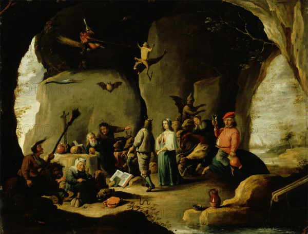 Temptation of St. Anthony, 17th century. Creator: David Teniers II.