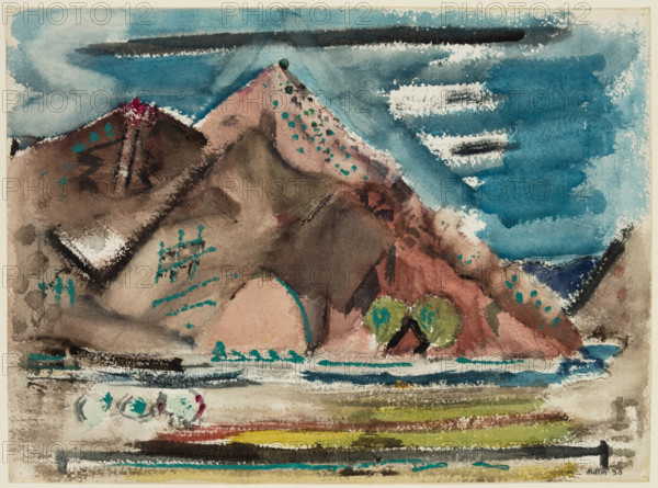 New Mexican Landscape near Taos, 1930. Creator: John Marin.