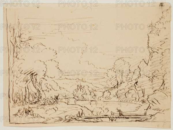 Landscape with Figures, c1820-1848. Creator: Thomas Cole.