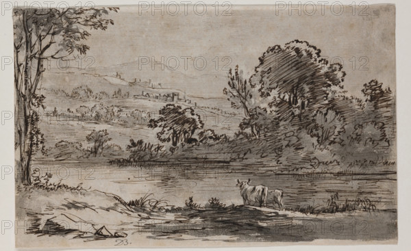 Landscape with River, between 1756 and 1810. Creator: Jean-Jacques de Boissieu.