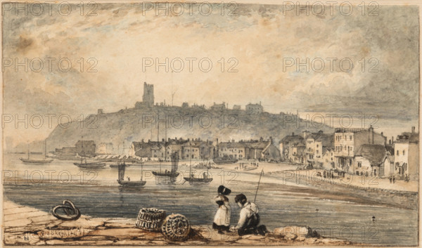 A Welsh Harbor, late 18th or early 19th century. Creator: George Shepheard.
