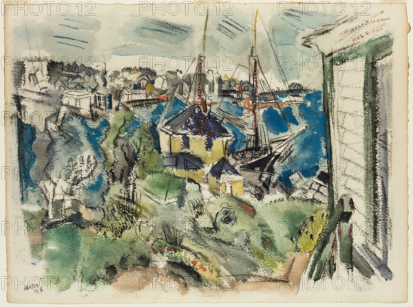 Pertaining to Stonington Harbor, 1926. Creator: John Marin.