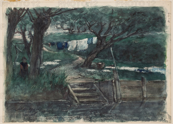 A Holland Canal, between 1860 and 1909. Creator: Walter Shirlaw.