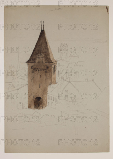 Neufchatel, Switzerland, 1841. Creator: Thomas Cole.