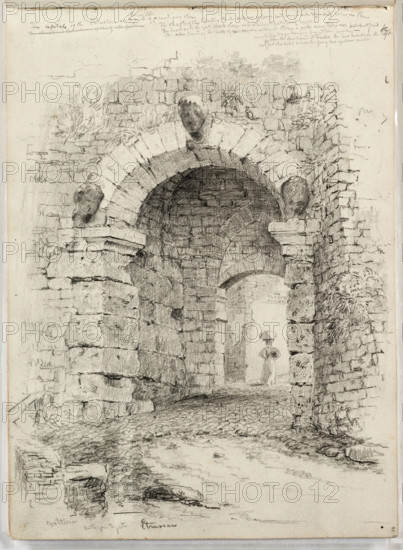The Porta all'Arco, c1831. Creator: Thomas Cole.